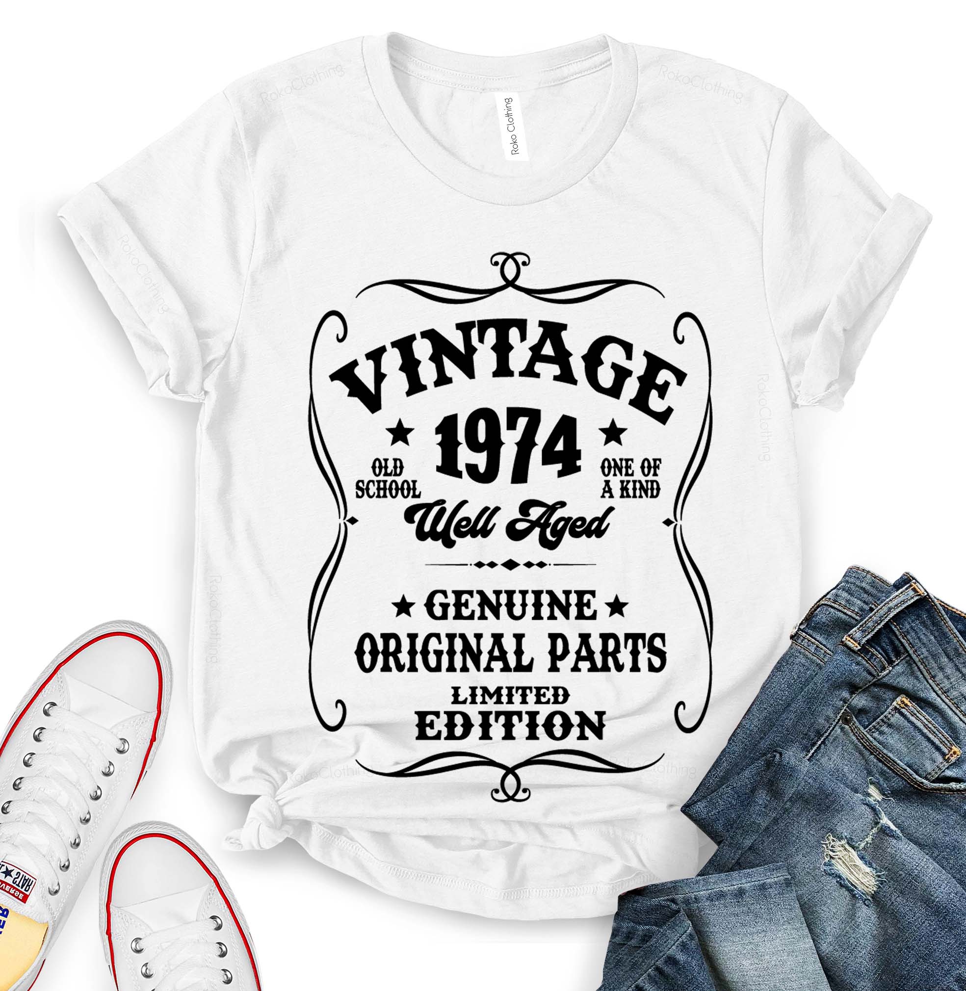 Vintage Well Aged 1974 T-Shirt - 50th Birthday Idea