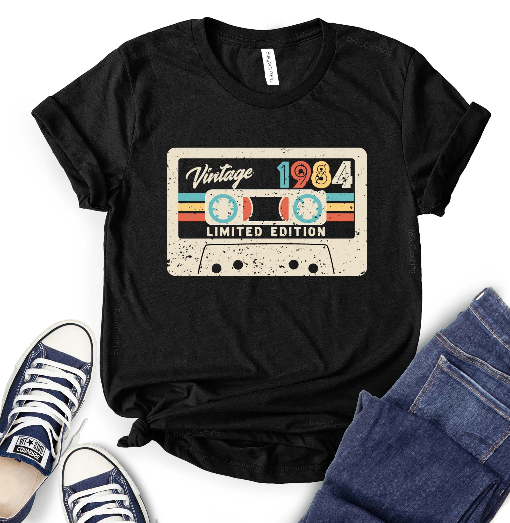 Casette Vintage 1984 T-shirt - Ideas for Birthday Gift