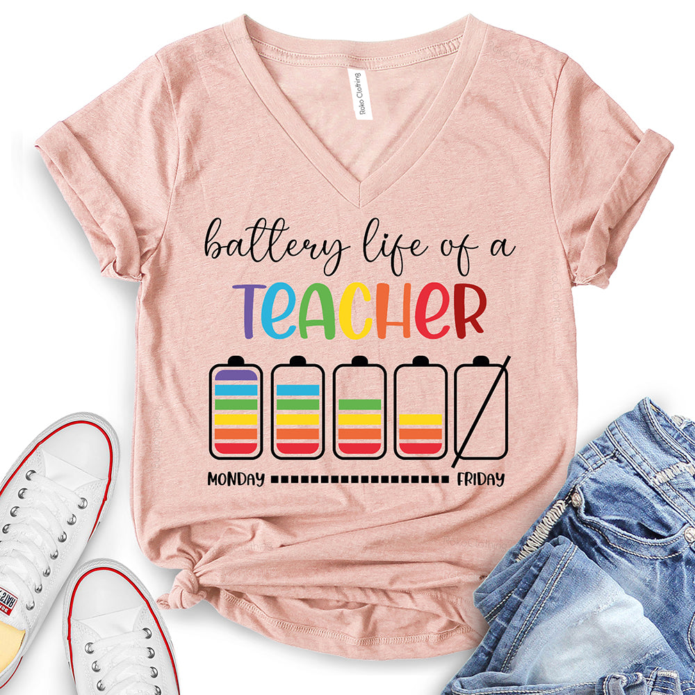 Battery Life of A Teacher T-Shirt