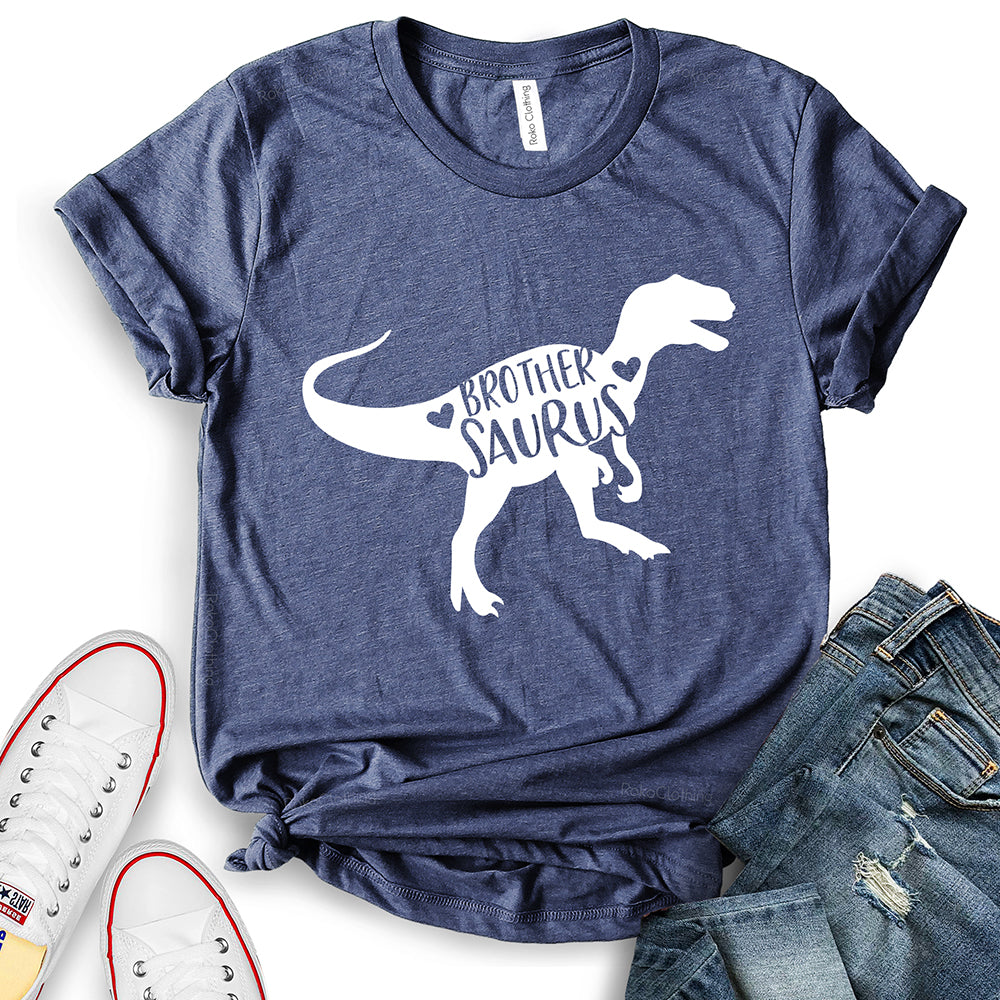Brother Saurus Dinosaur Design T-Shirt