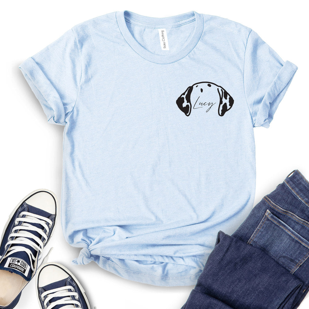 Dog Pocket Design Customizable T-Shirt