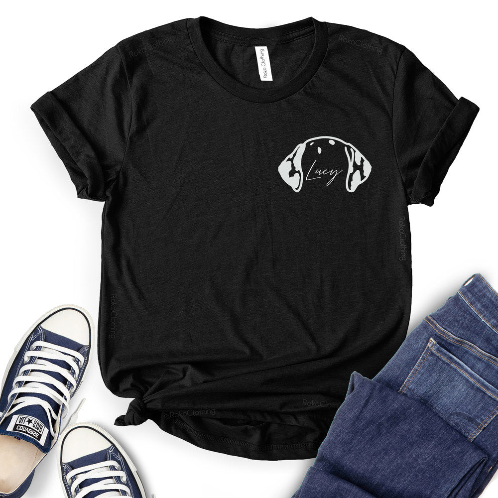 Dog Pocket Design Customizable T-Shirt