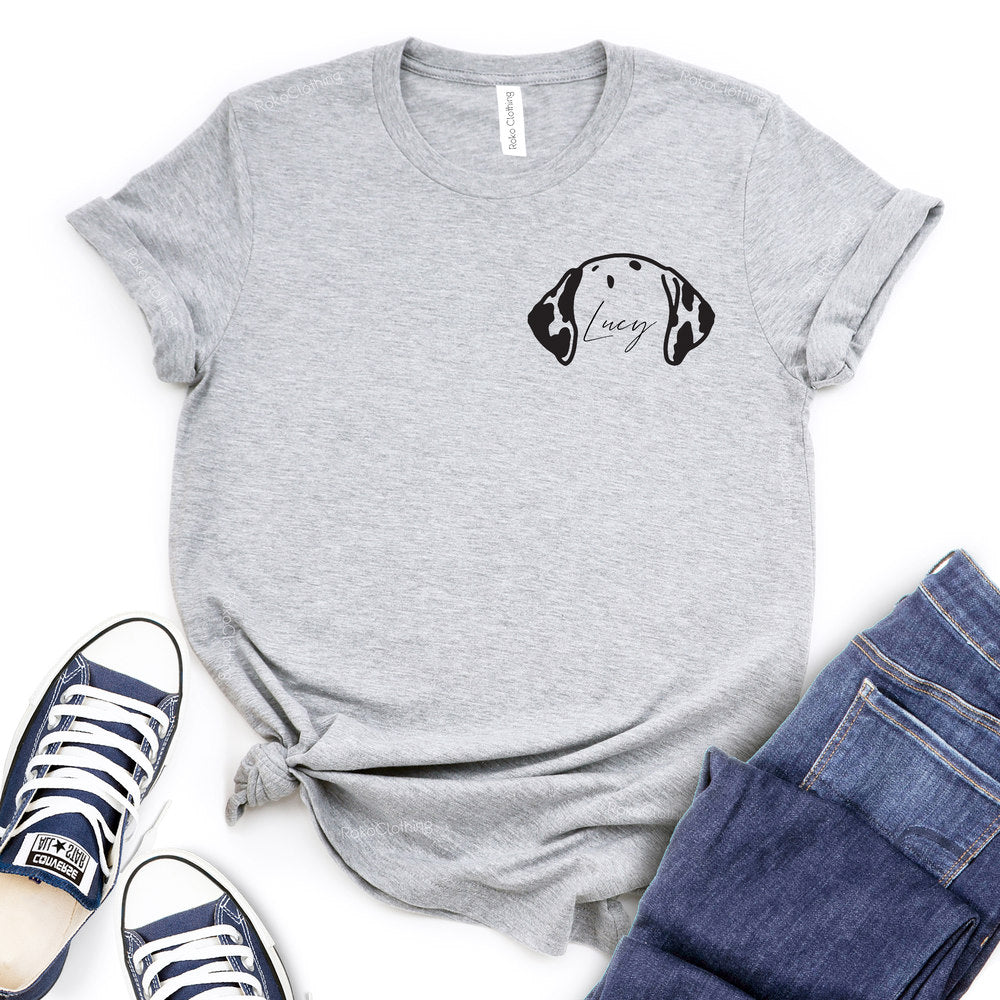 Dog Pocket Design Customizable T-Shirt