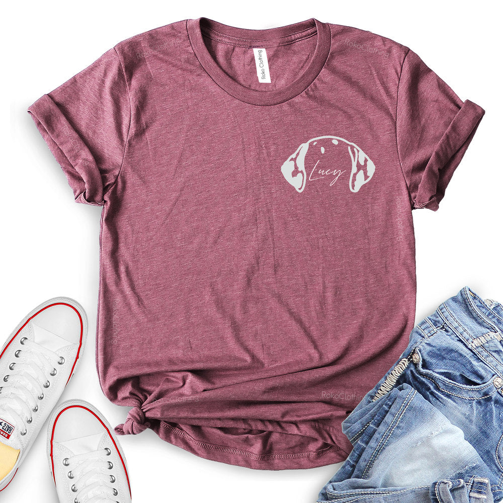 Dog Pocket Design Customizable T-Shirt