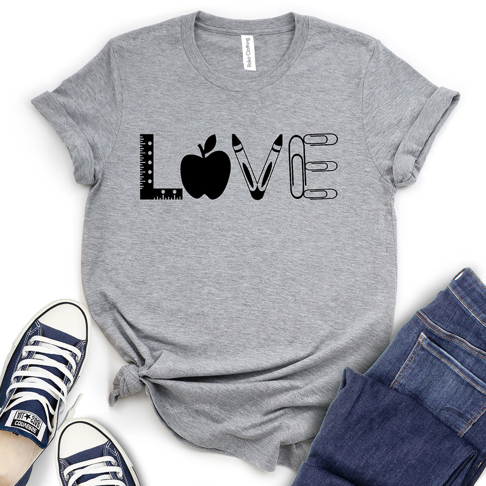 Love Teacher & School T-Shirt
