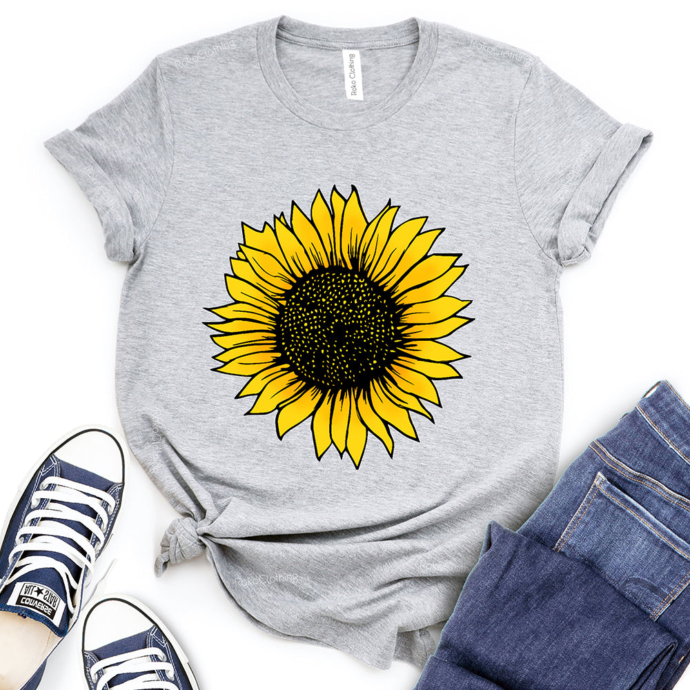 Sunflower Design T-Shirt