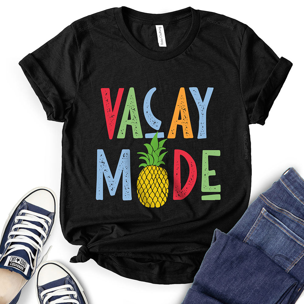 Vacay Mode Pineapple Design T-Shirt