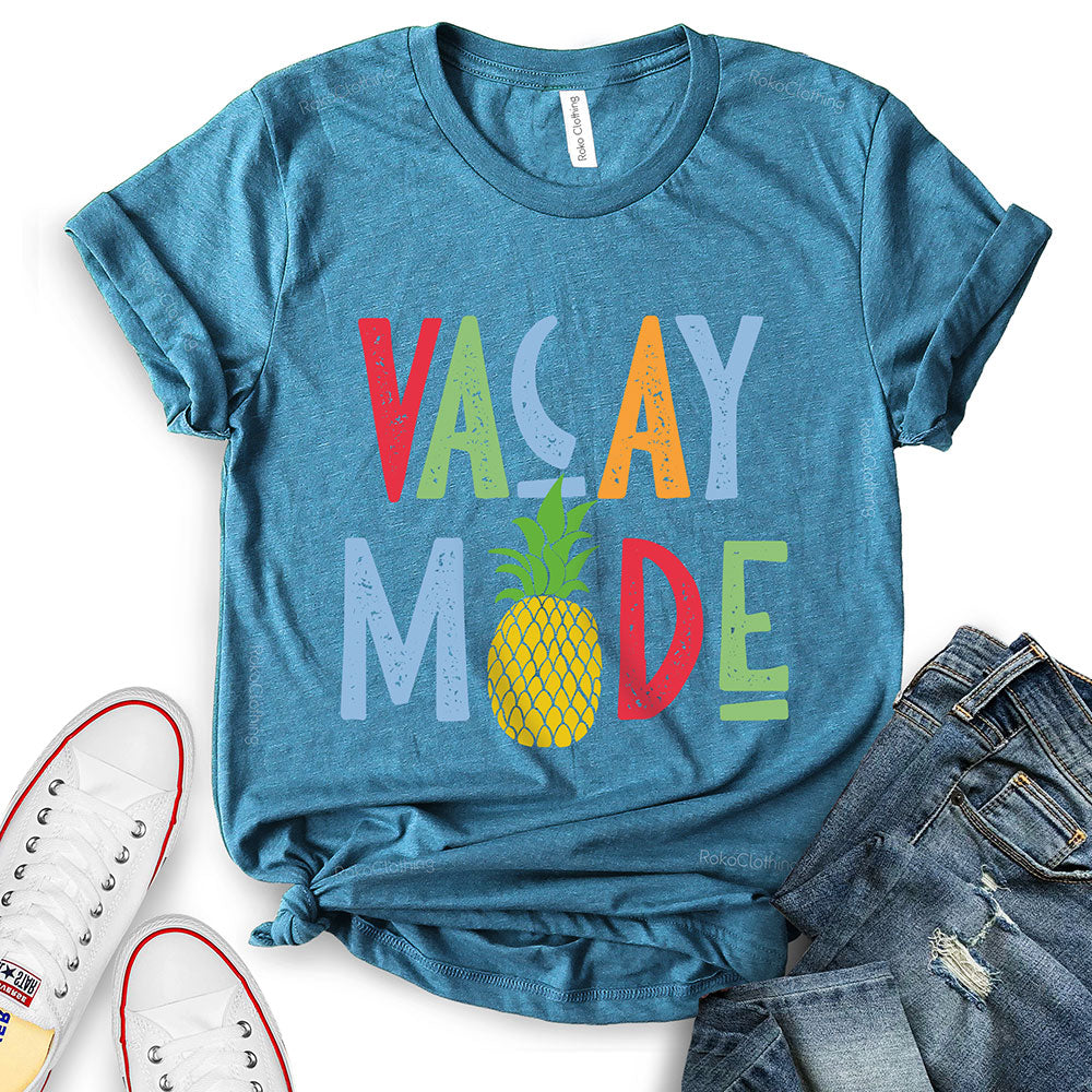 Vacay Mode Pineapple Design T-Shirt
