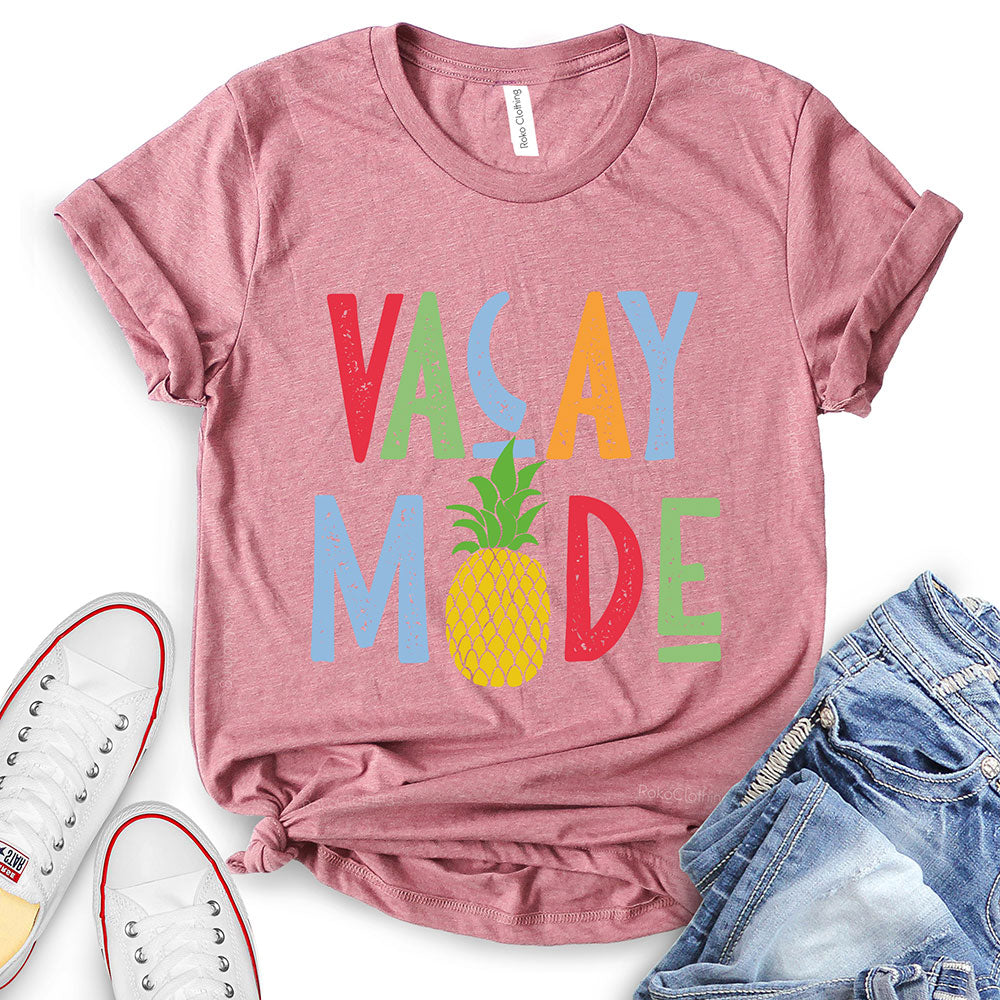 Vacay Mode Pineapple Design T-Shirt