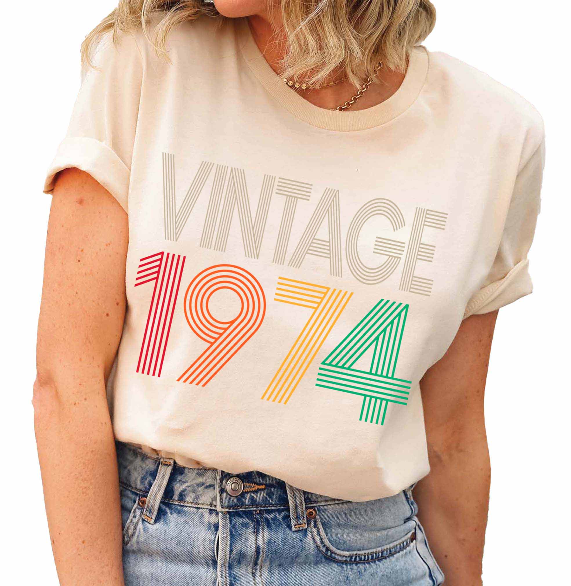 Vintage 1974 T-Shirt - 50th Birthday Gift Idea