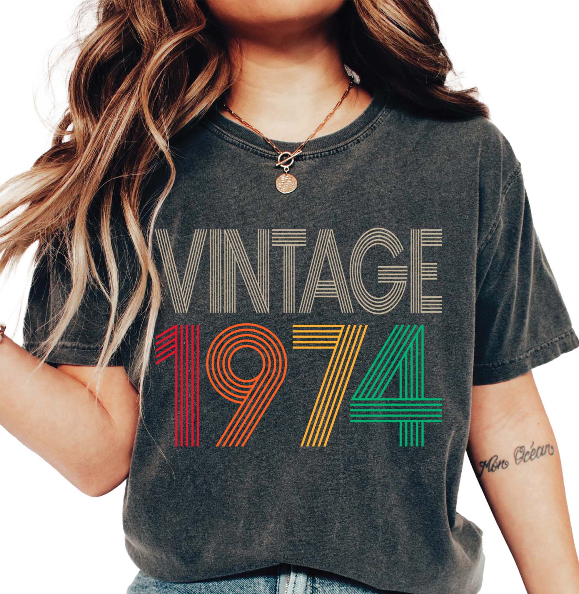 Vintage 1974 T-Shirt - 50th Birthday Gift Idea