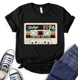 Casette 1974 T-shirt - 50th Birthday Shirt