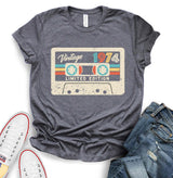 Casette 1974 T-shirt - 50th Birthday Shirt