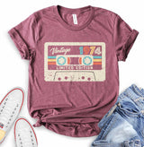 Casette 1974 T-shirt - 50th Birthday Shirt