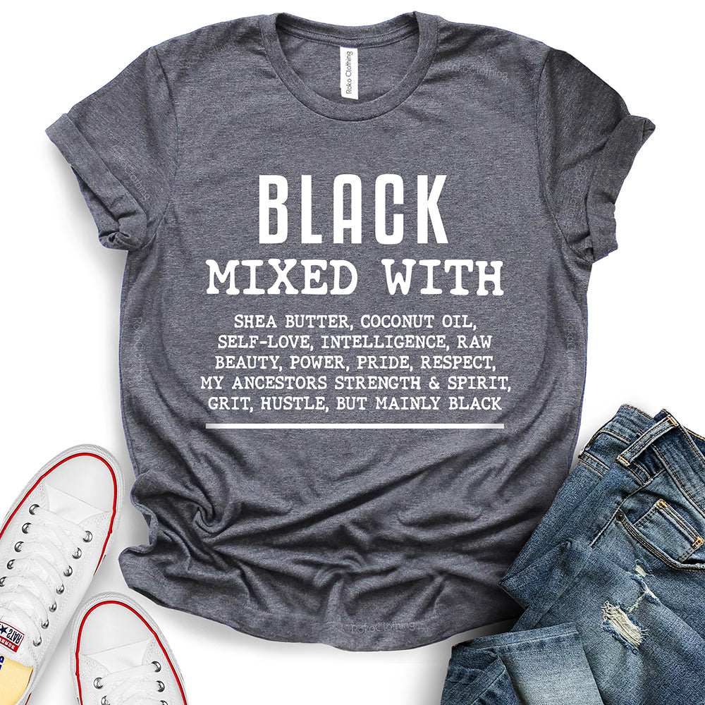 Black Mixed With T-Shirt