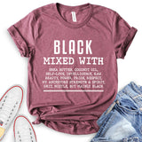 Black Mixed With T-Shirt