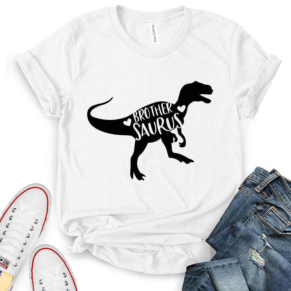 Brother Saurus Dinosaur Design T-Shirt