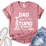 Dad Can’t Fix Stupid But He Can Fix What Stupid Does T-Shirt