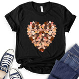 Different Races Skin Colors of Hands Heart Design T-Shirt