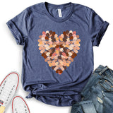 Different Races Skin Colors of Hands Heart Design T-Shirt