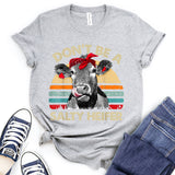 Don’t Be Salty Text Cow Design T-Shirt