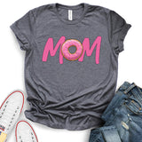 Mom Text Donut Design T-Shirt