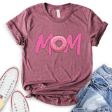 Mom Text Donut Design T-Shirt