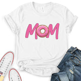 Mom Text Donut Design T-Shirt