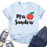 Mrs Sanders Apple Customizable T-shirt