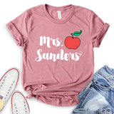 Mrs Sanders Apple Customizable T-shirt