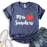 Mrs Sanders Apple Customizable T-shirt