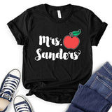 Mrs Sanders Apple Customizable T-shirt