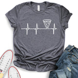 Pizza Grafic Heartbeat T-Shirt