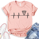 Pizza Grafic Heartbeat T-Shirt