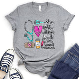 She Works Willingly With Her Hands Proverbs 31:13 T-Shirt