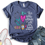 She Works Willingly With Her Hands Proverbs 31:13 T-Shirt