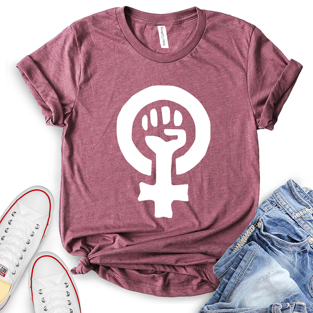 Strong Female Symbol Design T-Shirt