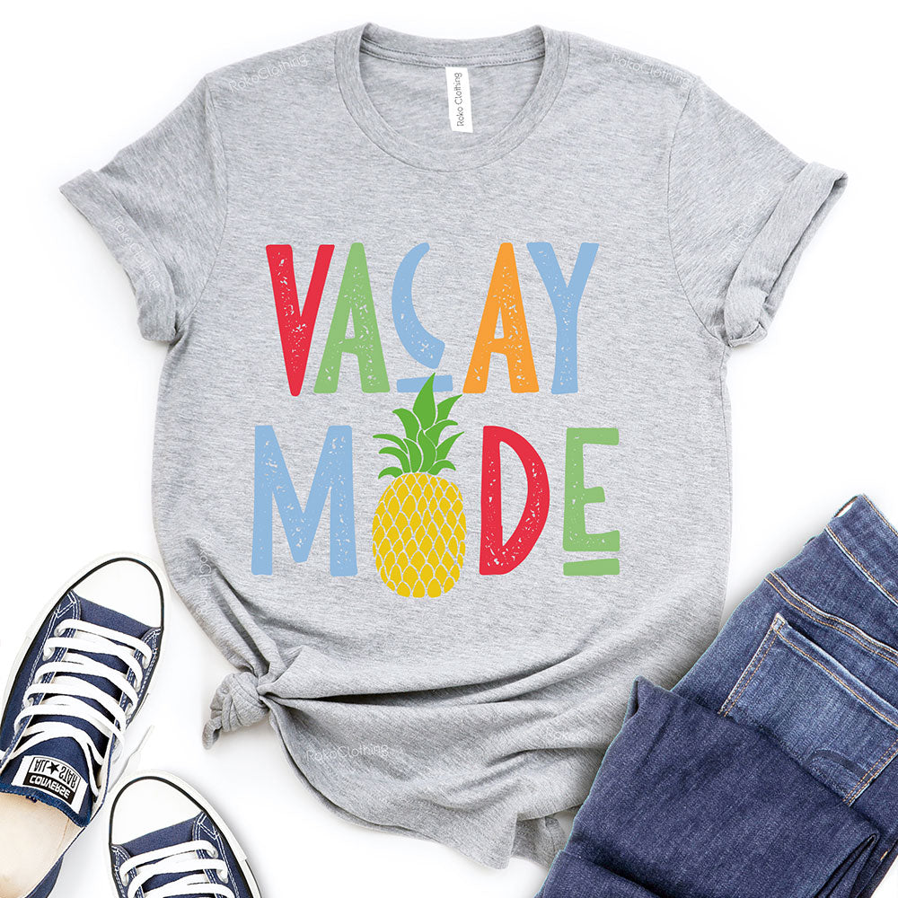 Vacay Mode Pineapple Design T-Shirt