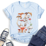 Vintage Mushrooms Illustration T-Shirt