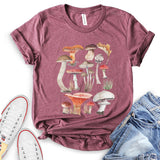 Vintage Mushrooms Illustration T-Shirt