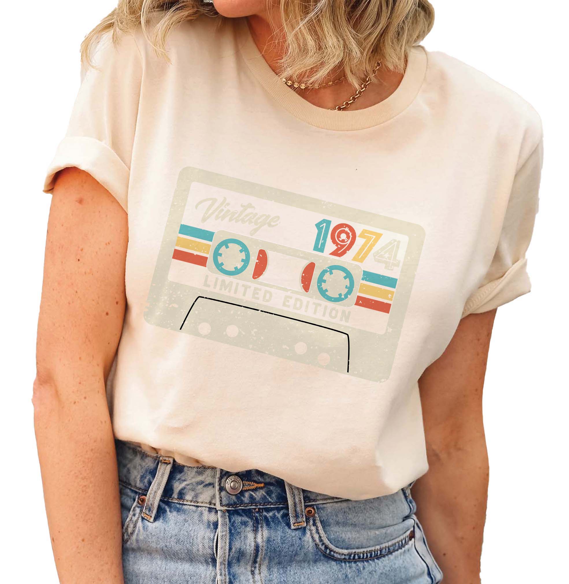 Casette 1974 T-shirt - 50th Birthday Shirt