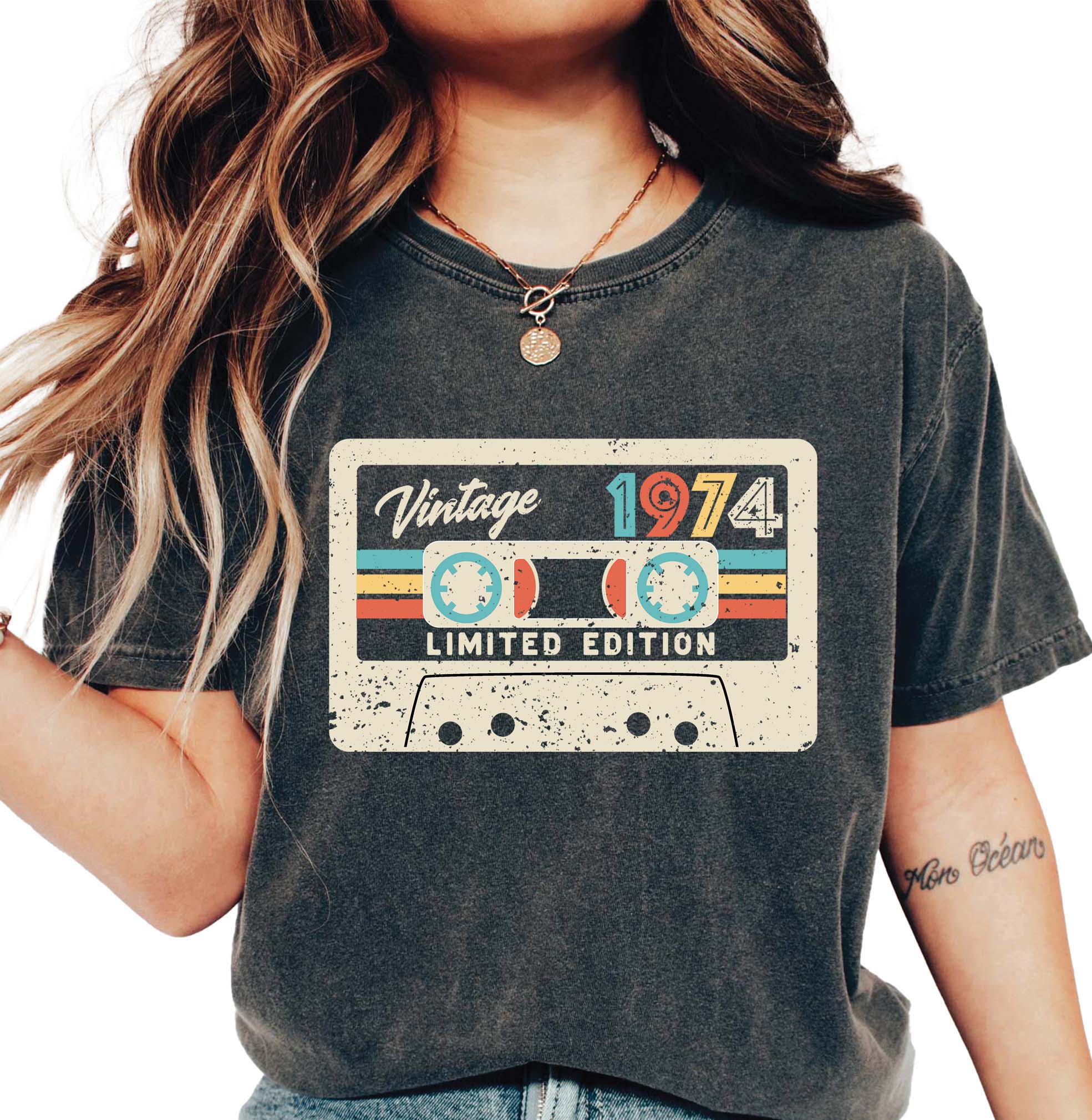 Casette 1974 T-shirt - 50th Birthday Shirt