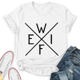 Wife Text Diagonal Design T-Shirt