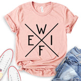 Wife Text Diagonal Design T-Shirt