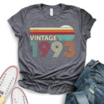 1993 Vintage T-Shirt - Ideas for 30th Birthday Gift - dark grey