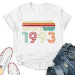 1993 vintage t-shirt for women white