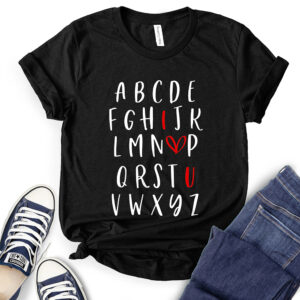 ABC I Love You T-Shirt for Women 2