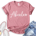 abulea t shirt for women heather mauve