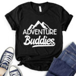 adventure buddies t shirt for women black