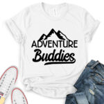 adventure buddies t shirt for women white